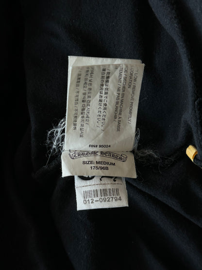 Chrome Hearts Black & White Fleur Logo T-Shirt