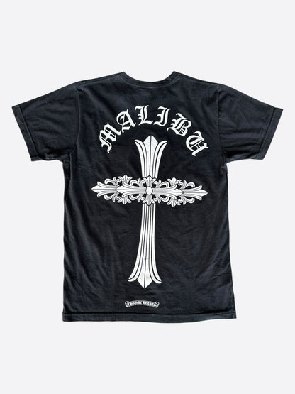 Chrome Hearts Black & White Malibu Cross Logo T-Shirt