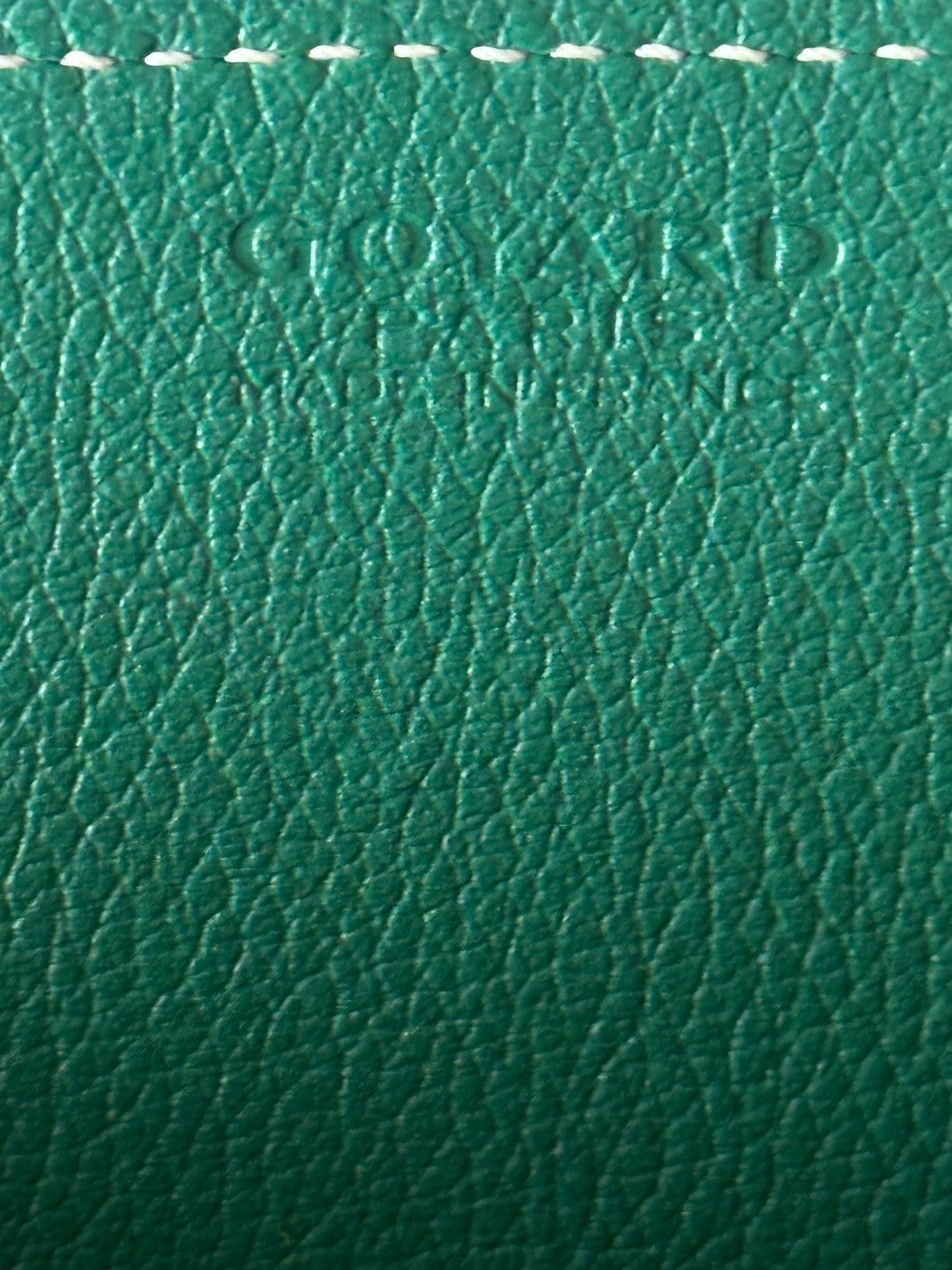 Goyard Green Structured Roulette PM