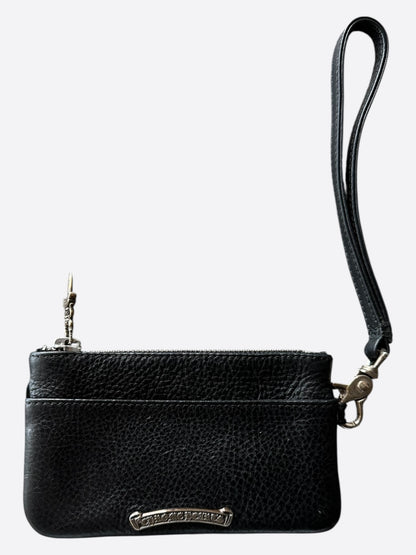 Chrome Hearts Black Cross Patch Loop Wallet