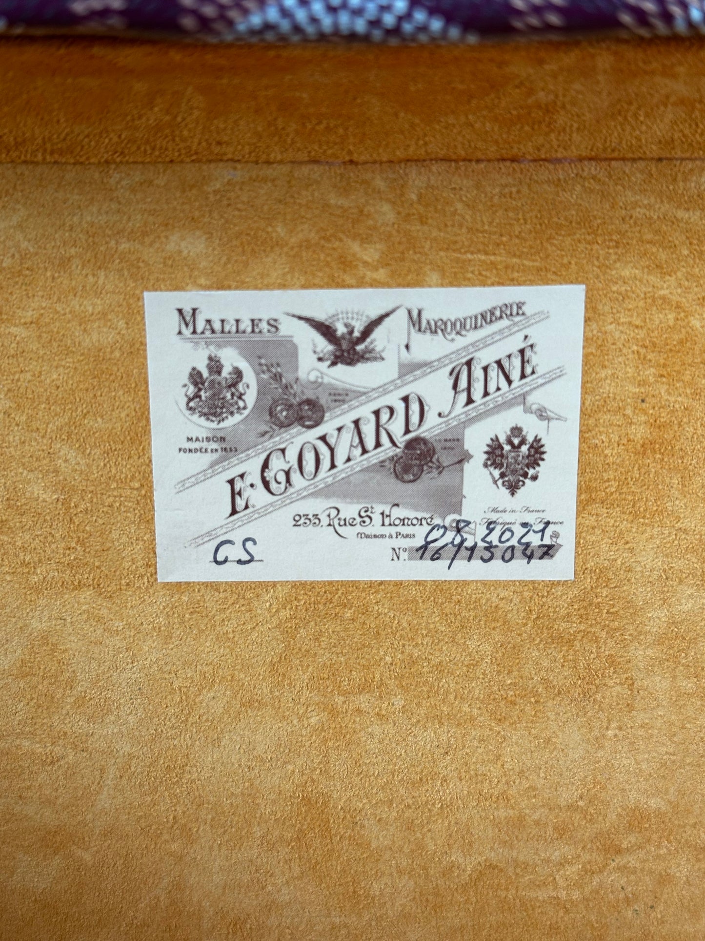 Goyard Burgundy Grand Hotel PM Trunk Bag