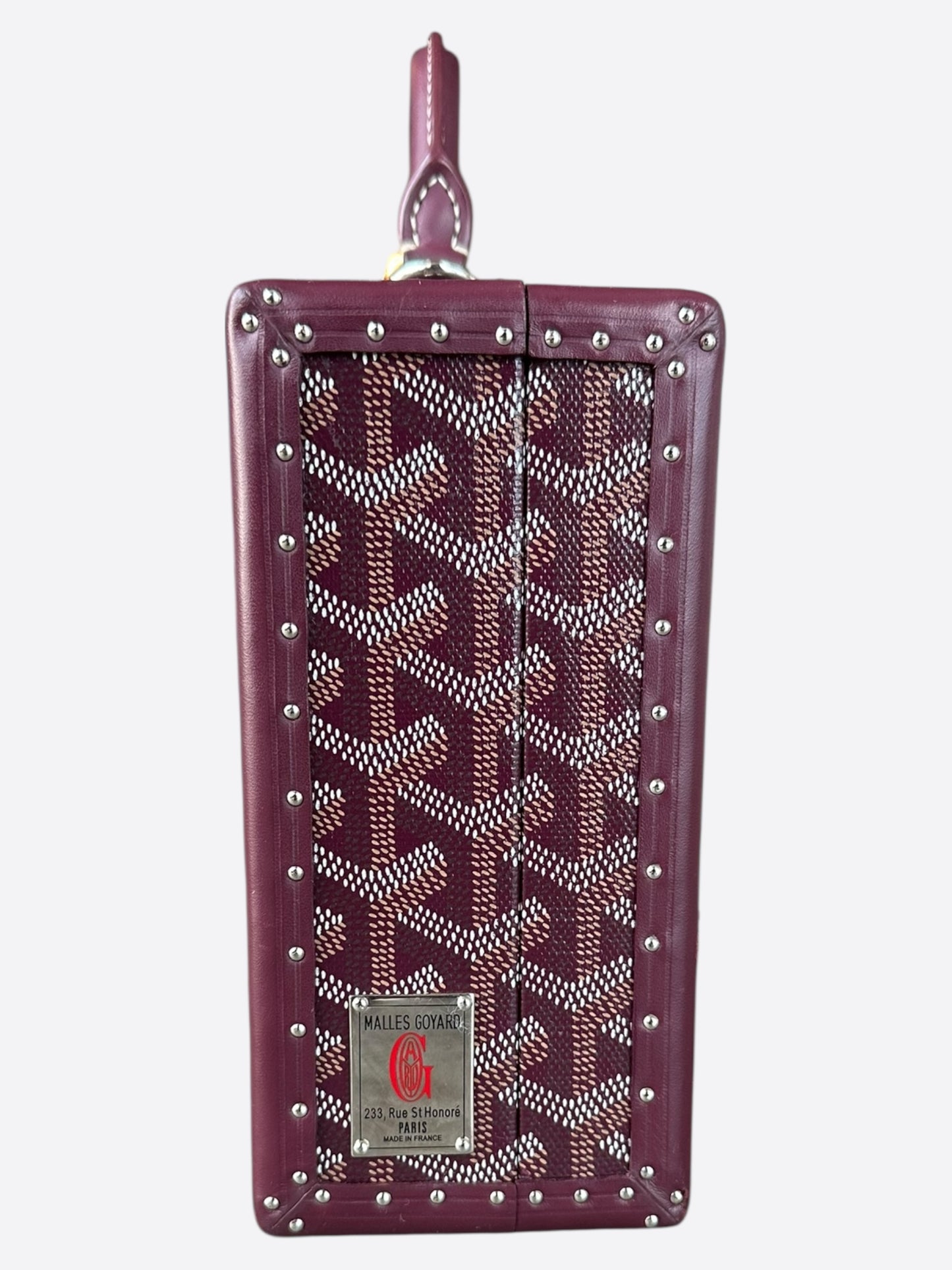 Goyard Burgundy Grand Hotel PM Trunk Bag