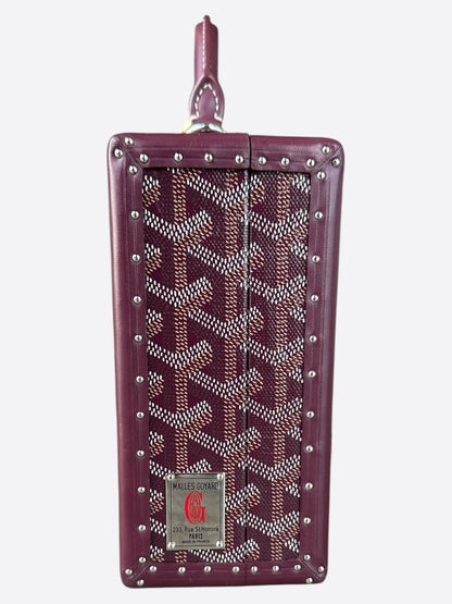 Goyard Burgundy Grand Hotel PM Trunk Bag