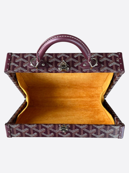 Goyard Burgundy Grand Hotel PM Trunk Bag