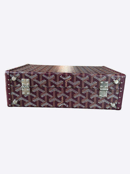 Goyard Burgundy Grand Hotel PM Trunk Bag