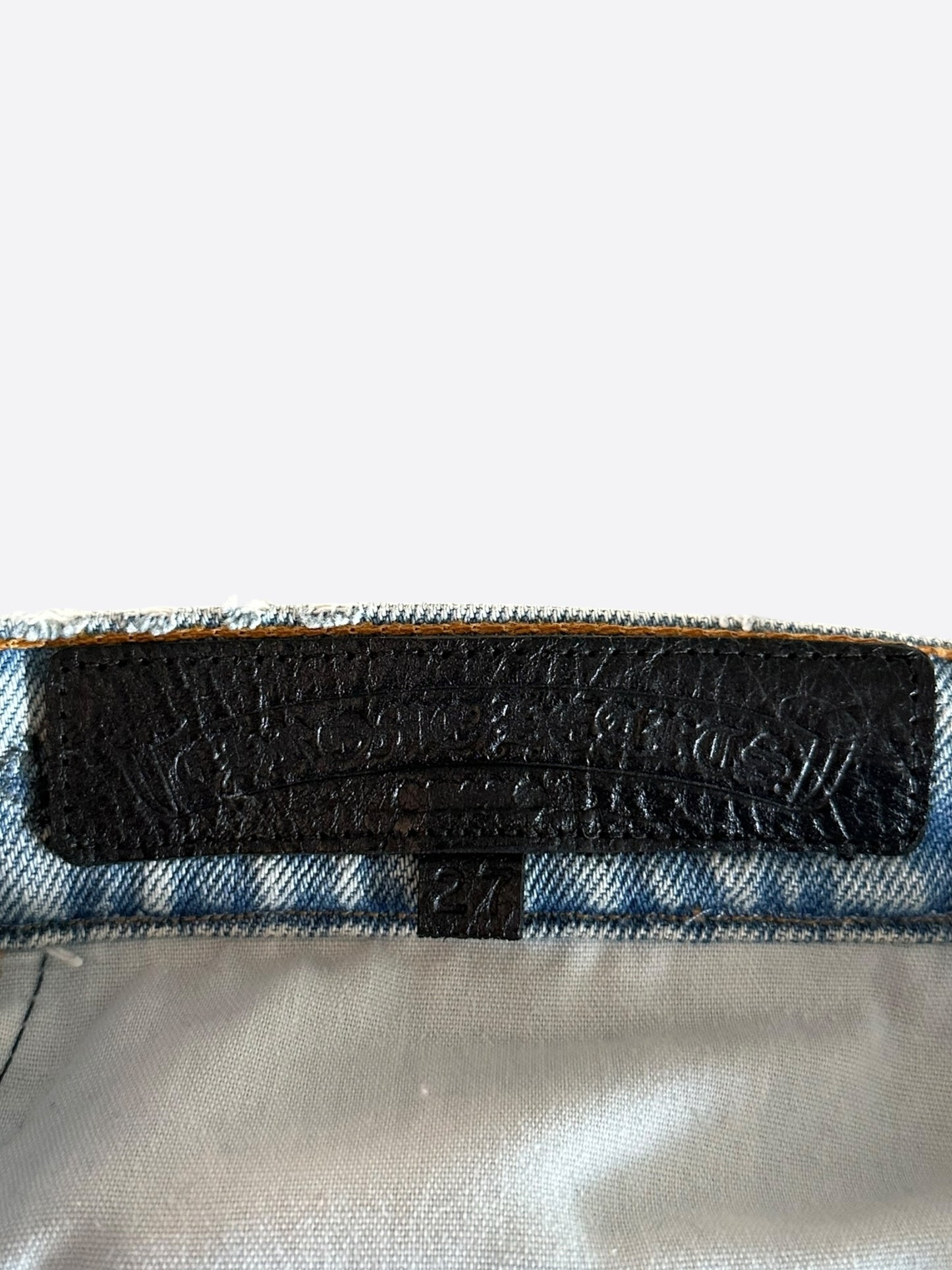 Chrome Hearts Levis Blue Cross Patch Stencil Jeans