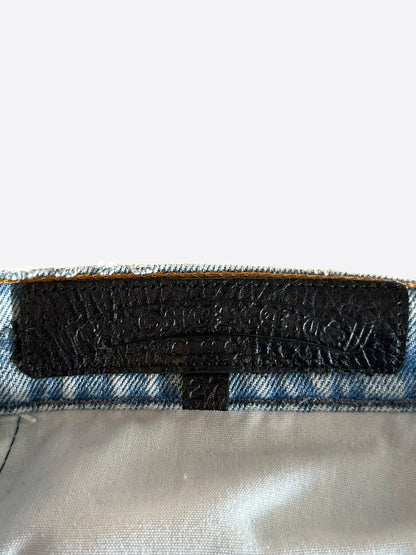 Chrome Hearts Levis Blue Cross Patch Stencil Jeans