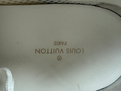 Louis Vuitton White & Silver Monogram Run Away Sneakers