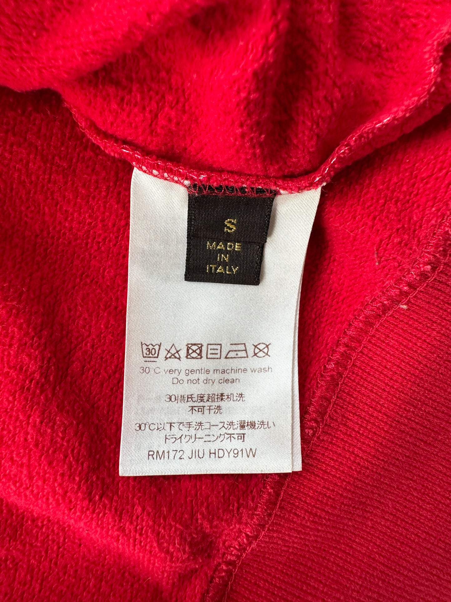 Louis Vuitton Supreme Red Monogram Box Logo Hoodie