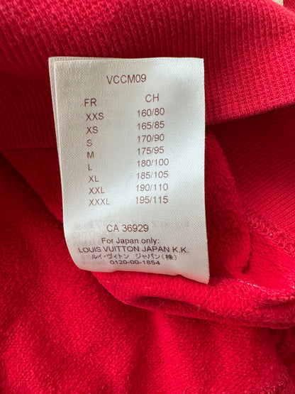 Louis Vuitton Supreme Red Monogram Box Logo Hoodie