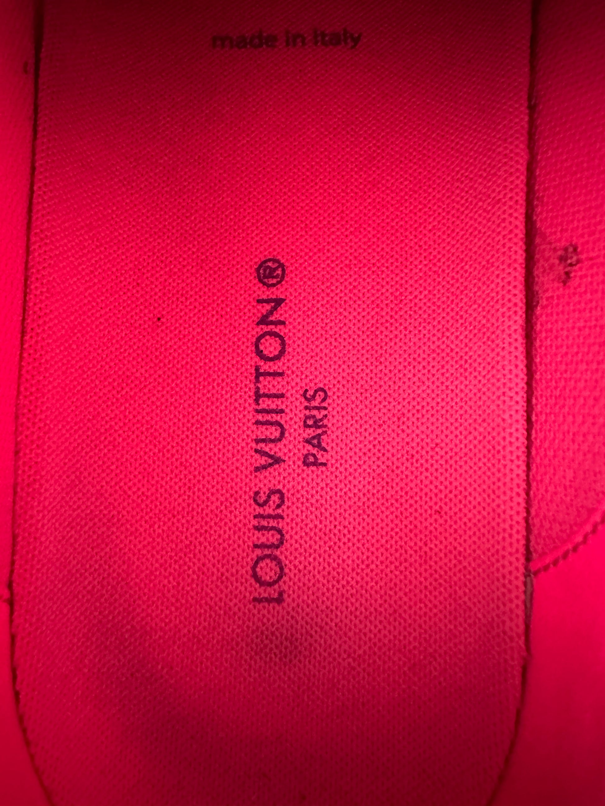 Louis Vuitton Pink Monogram Gradient Ollie Sneakers UK 8.5 | 9.5