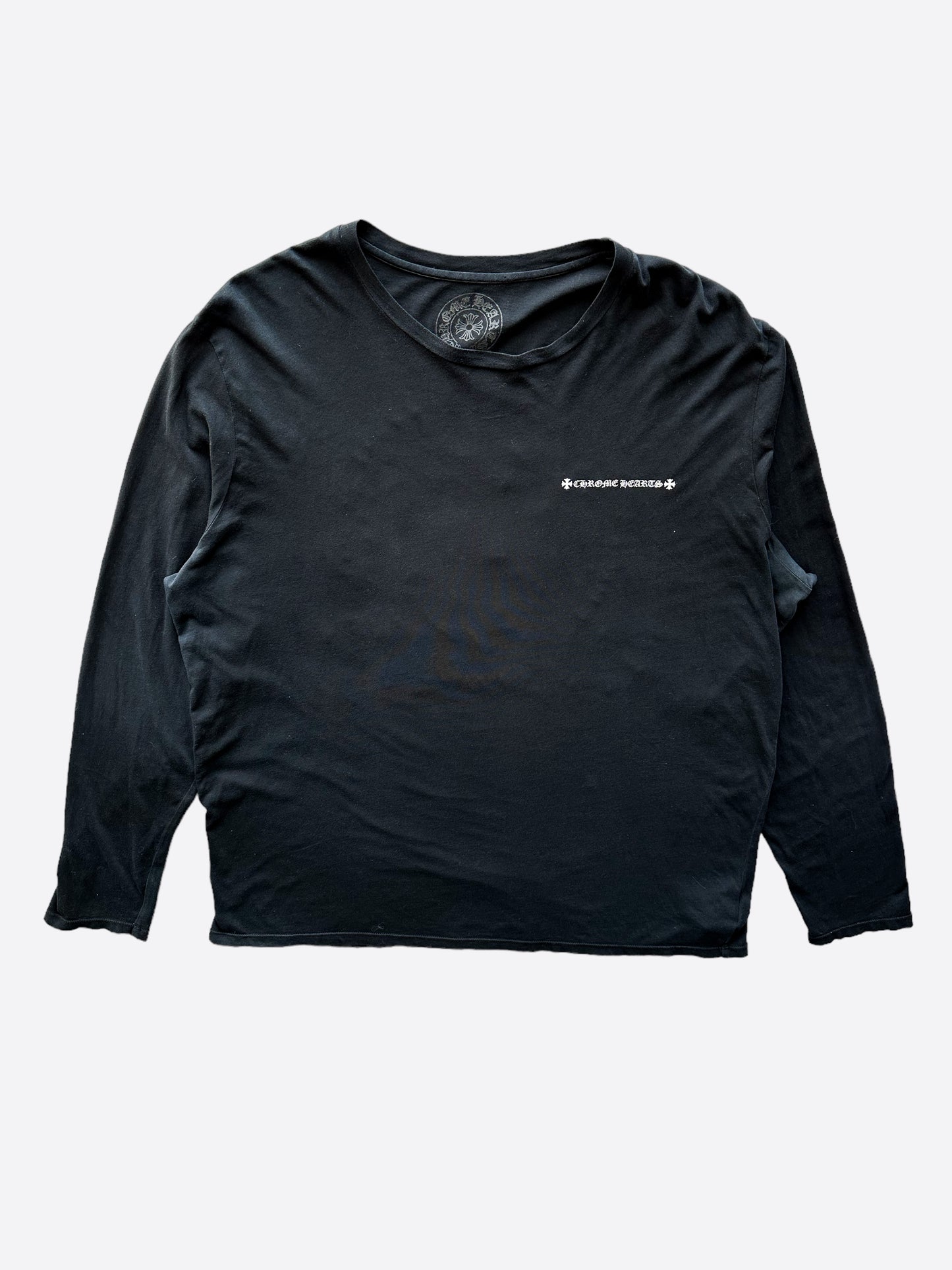 Chrome Hearts Neck Logo Cross Sleeve L/S Sweatshirt
