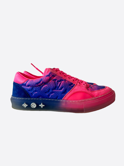 Louis Vuitton Purple & Pink Illusion Monogram Ollie Sneakers