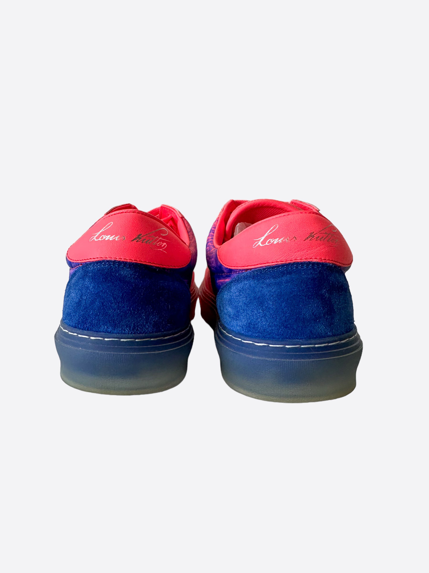 Pre-owned Louis Vuitton Pink Suede Trainers