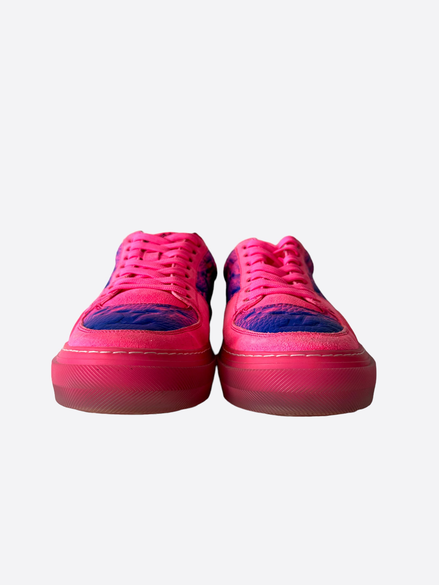Louis Vuitton Pink Monogram Gradient Ollie Sneakers UK 8.5 | 9.5