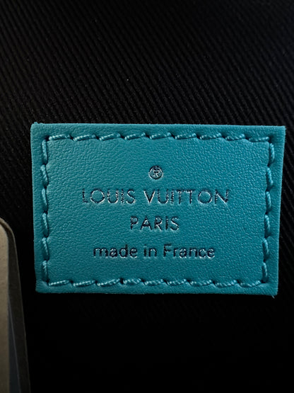 Louis Vuitton Grey & Blue Monogram Steamer Wearable Wallet