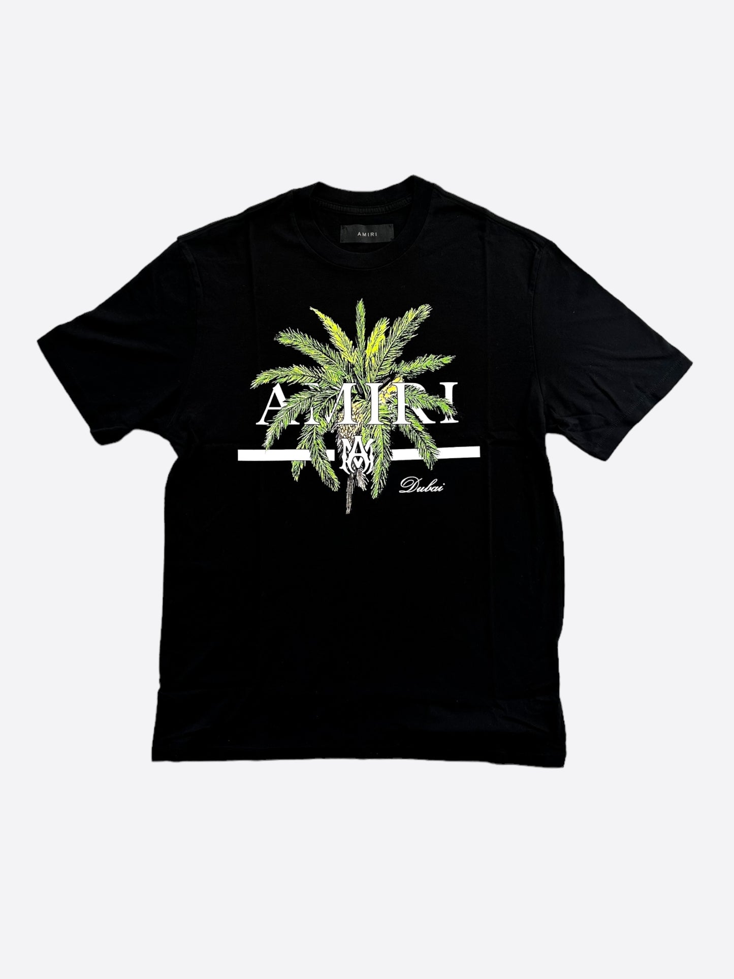 Amiri Black & Green Palm Tree T-Shirt