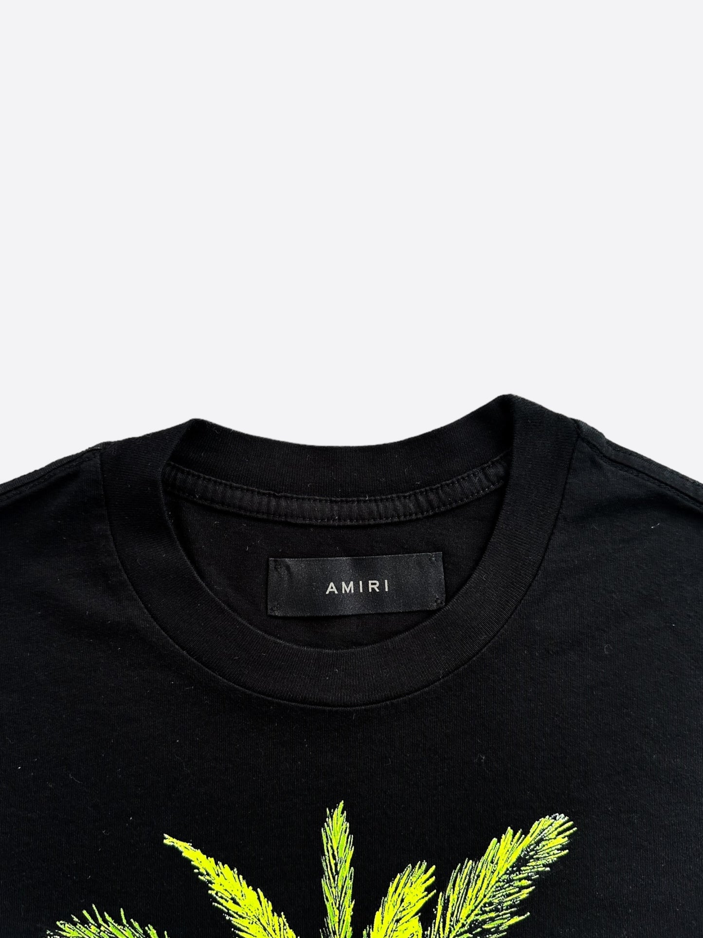 Amiri Black & Green Palm Tree T-Shirt