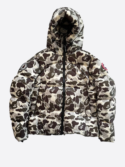 Canada Goose Bape Grey Camouflage Crofton Men's Jacket