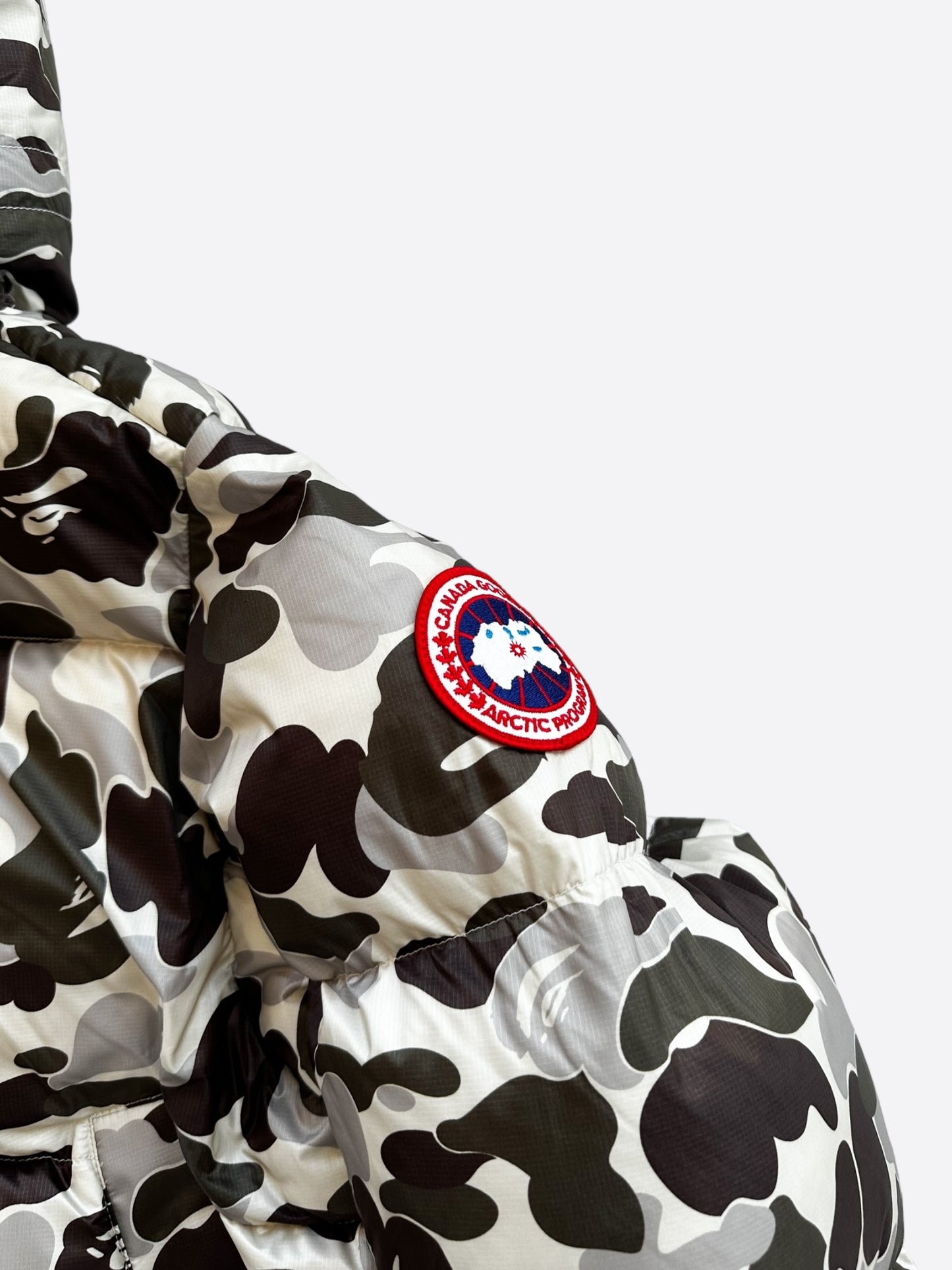 Canada Goose Bape Grey Camouflage Crofton Men's Jacket