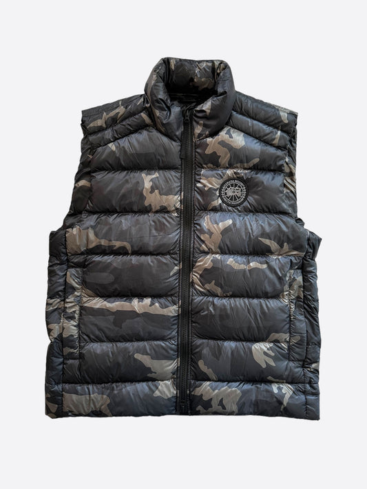 Canada Goose Black Camouflage Crofton Black Label Men's Vest