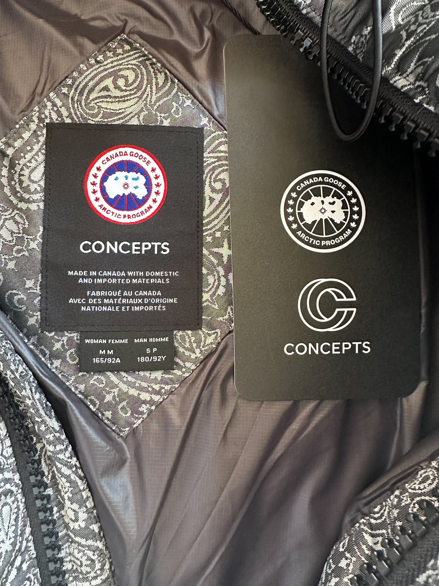 Canada Goose Concepts Grey Bandana Crofton Men's Jacket