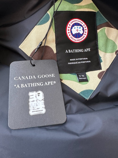 Canada Goose Bape Green Camouflage Freestyle Men's Vest