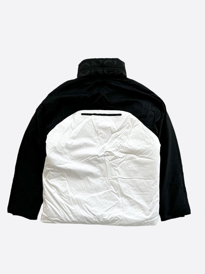 Moncler White & Black Bancera Puffer Jacket