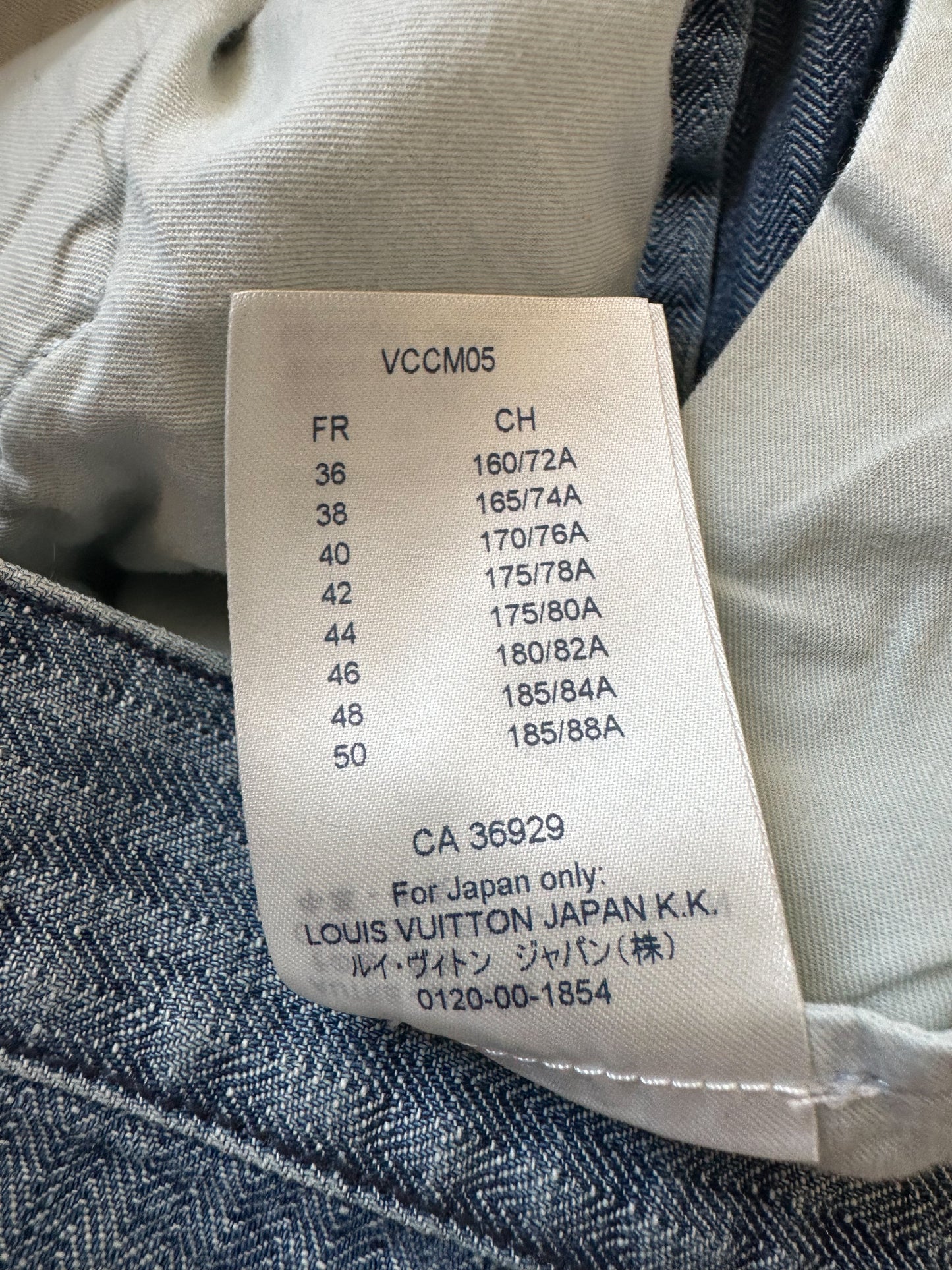 Louis Vuitton Blue Striped Jeans