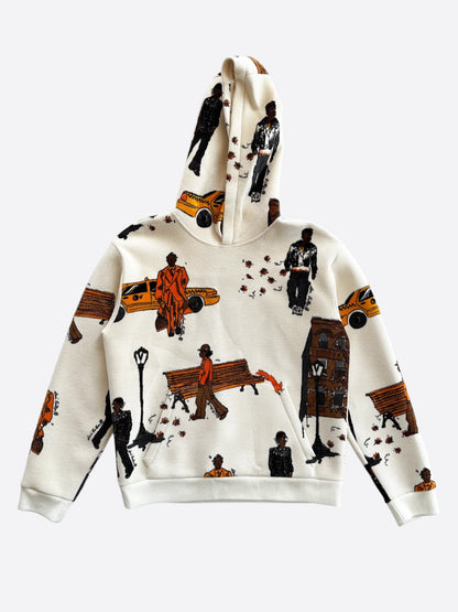 Louis Vuitton White New Walkers Hoodie