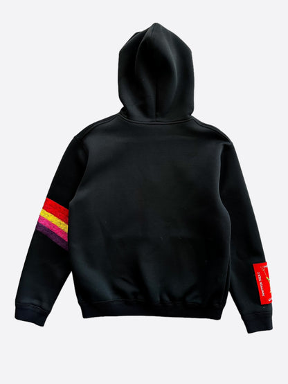 Louis Vuitton Black Oz Embroidered Zip Up Hoodie