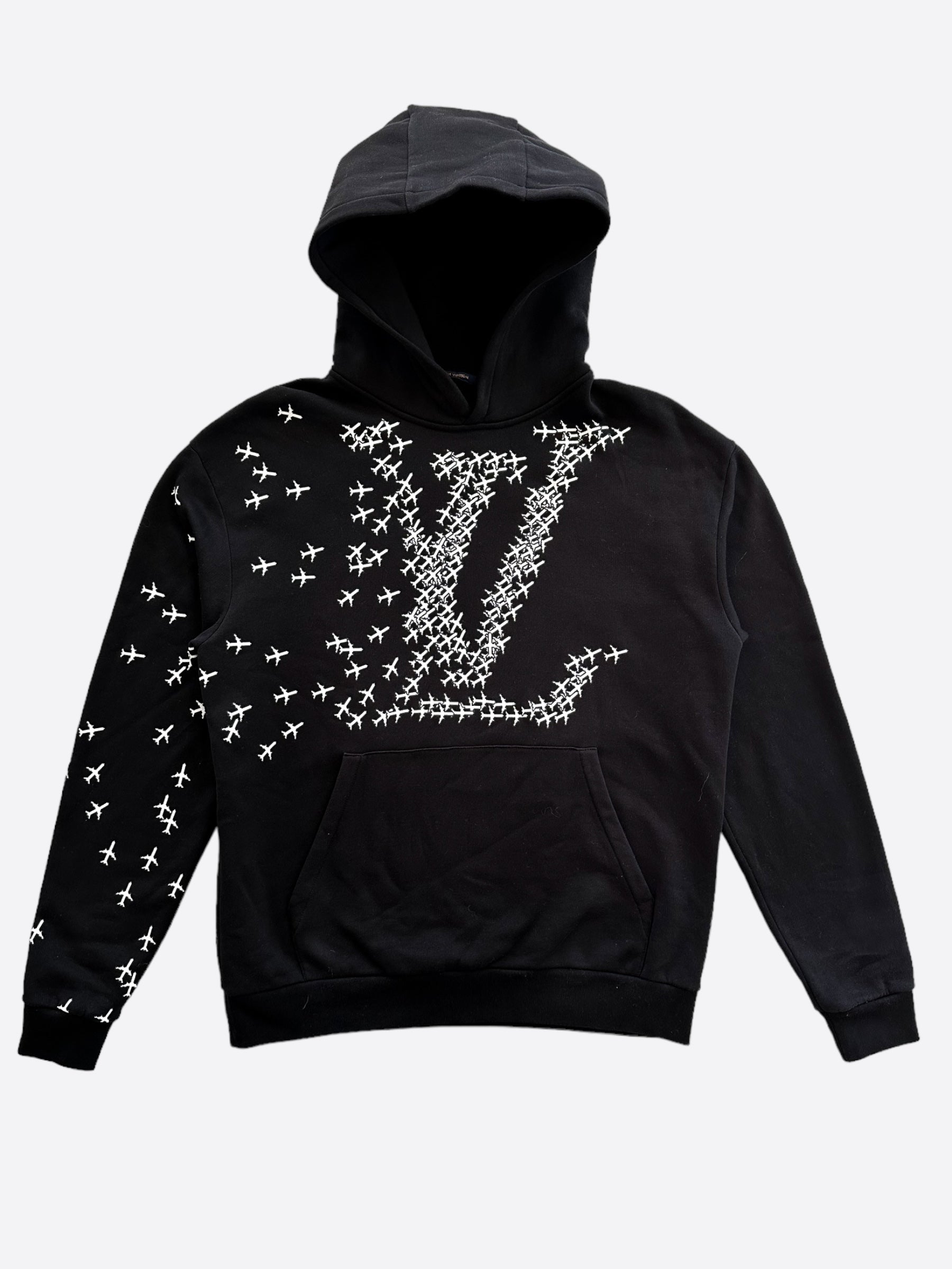 Black and white louis vuitton hoodie online