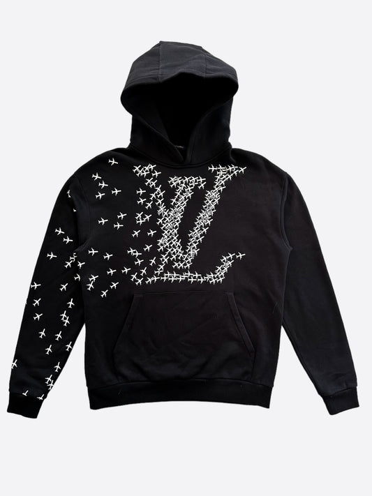 Louis Vuitton Black & White 2054 Planes Hoodie