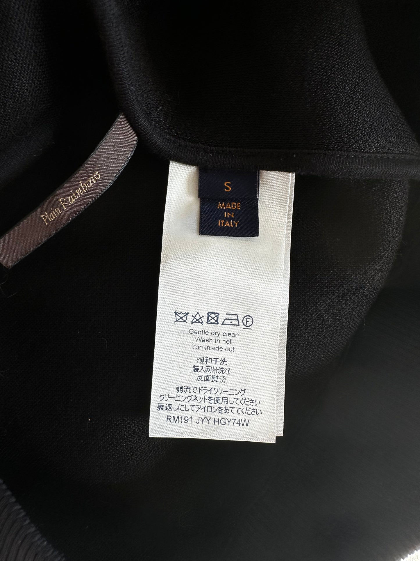 Louis Vuitton Black Oz Embroidered Zip Up Hoodie