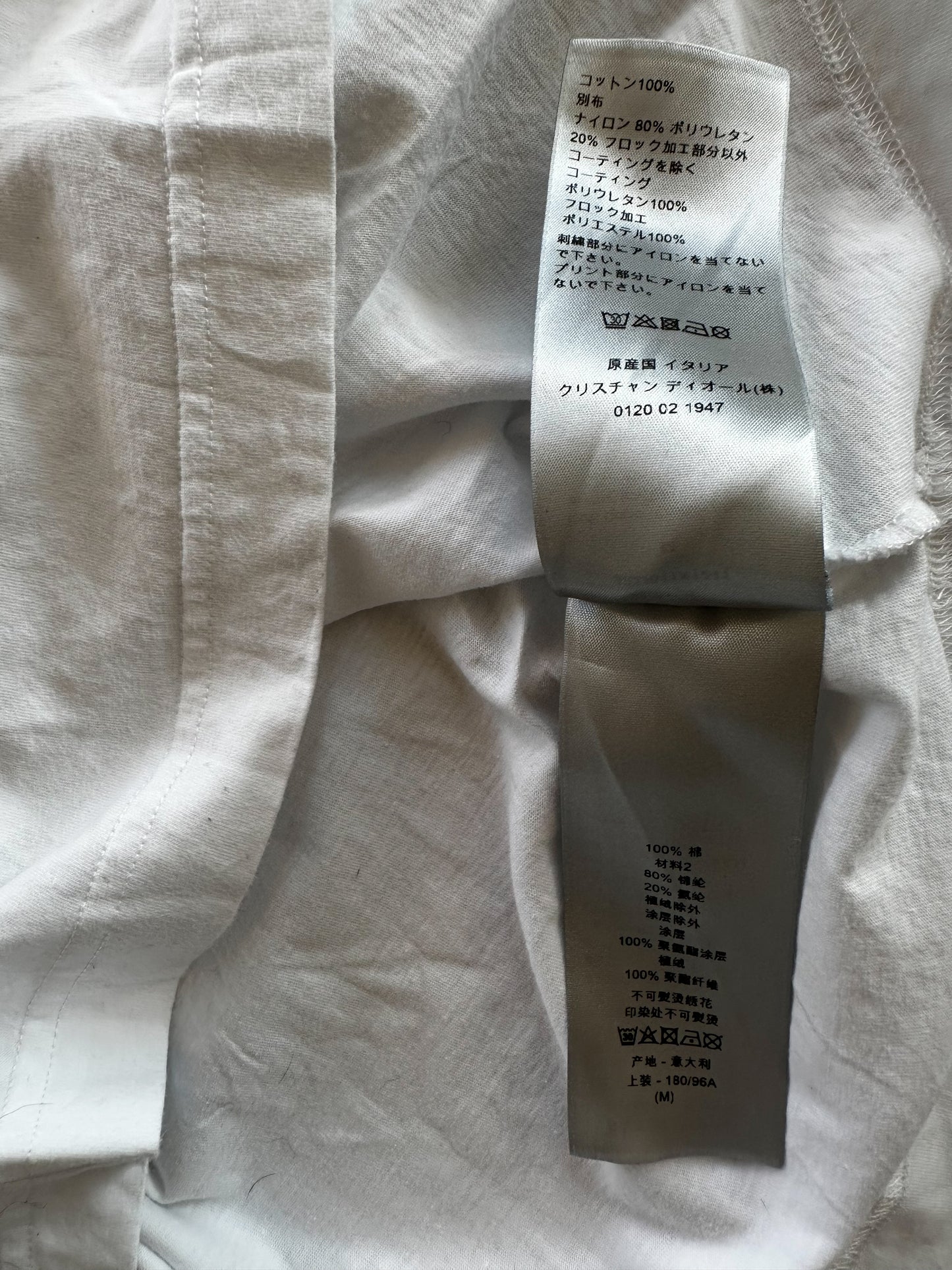 Dior Kaws White & Grey Logo T-Shirt