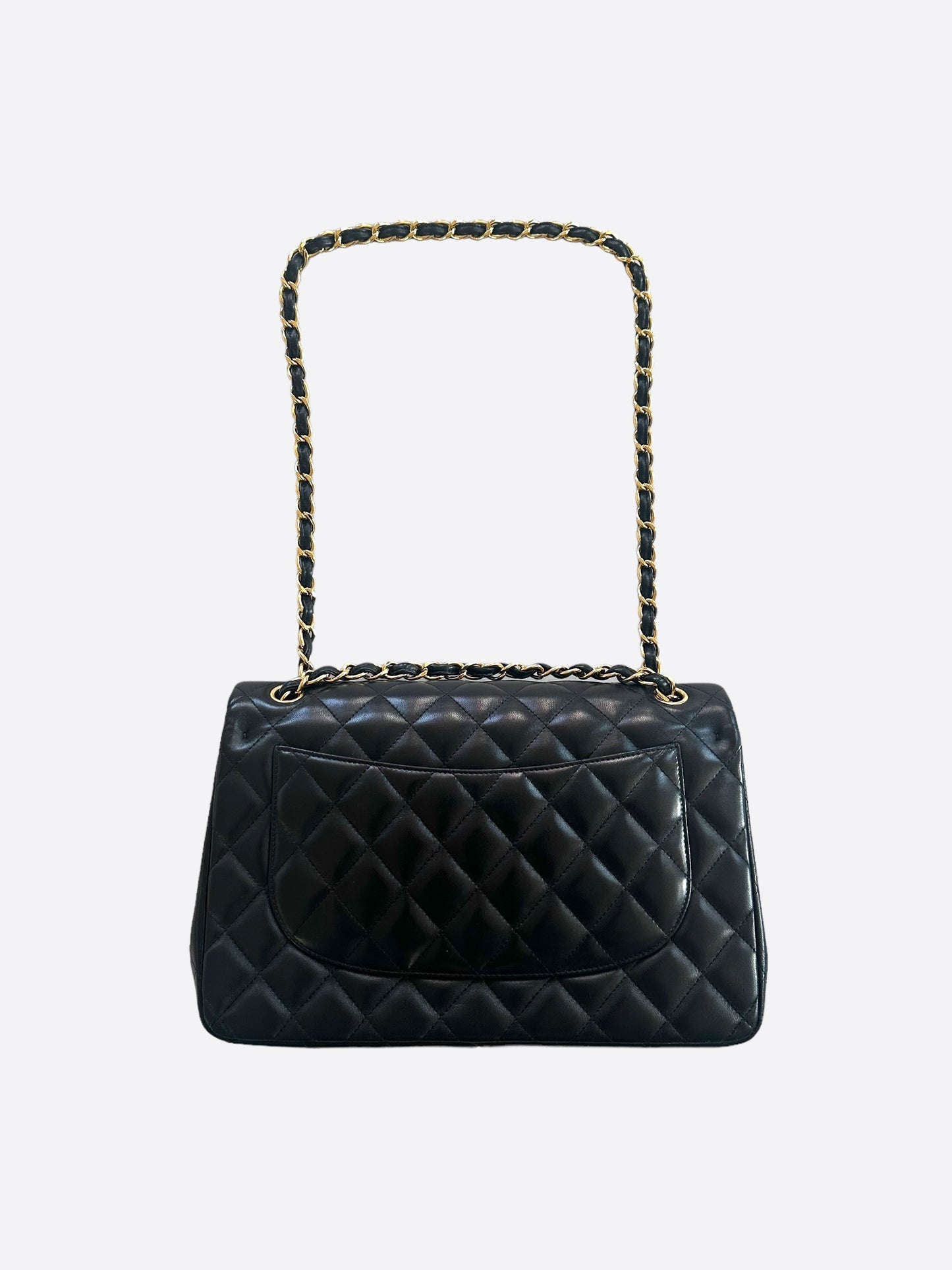 Chanel Black Caviar Jumbo Classic Flap Bag