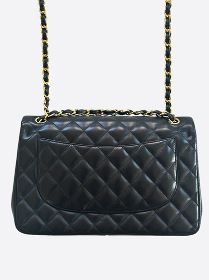 Chanel Black Caviar Jumbo Classic Flap Bag