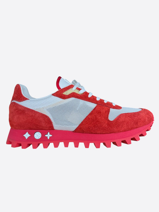 Louis Vuitton Red Mesh Runner Sneakers