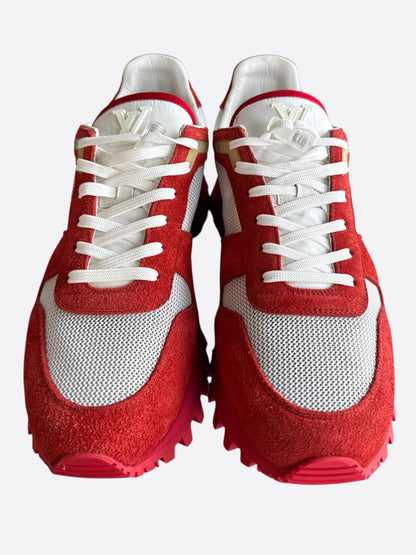Louis Vuitton Red Mesh Runner Sneakers