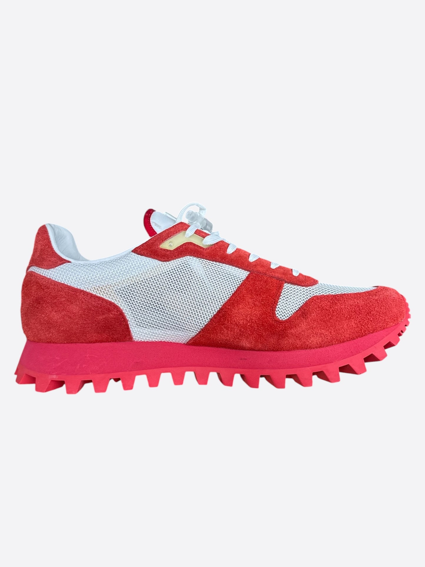 Louis Vuitton Red Mesh Runner Sneakers