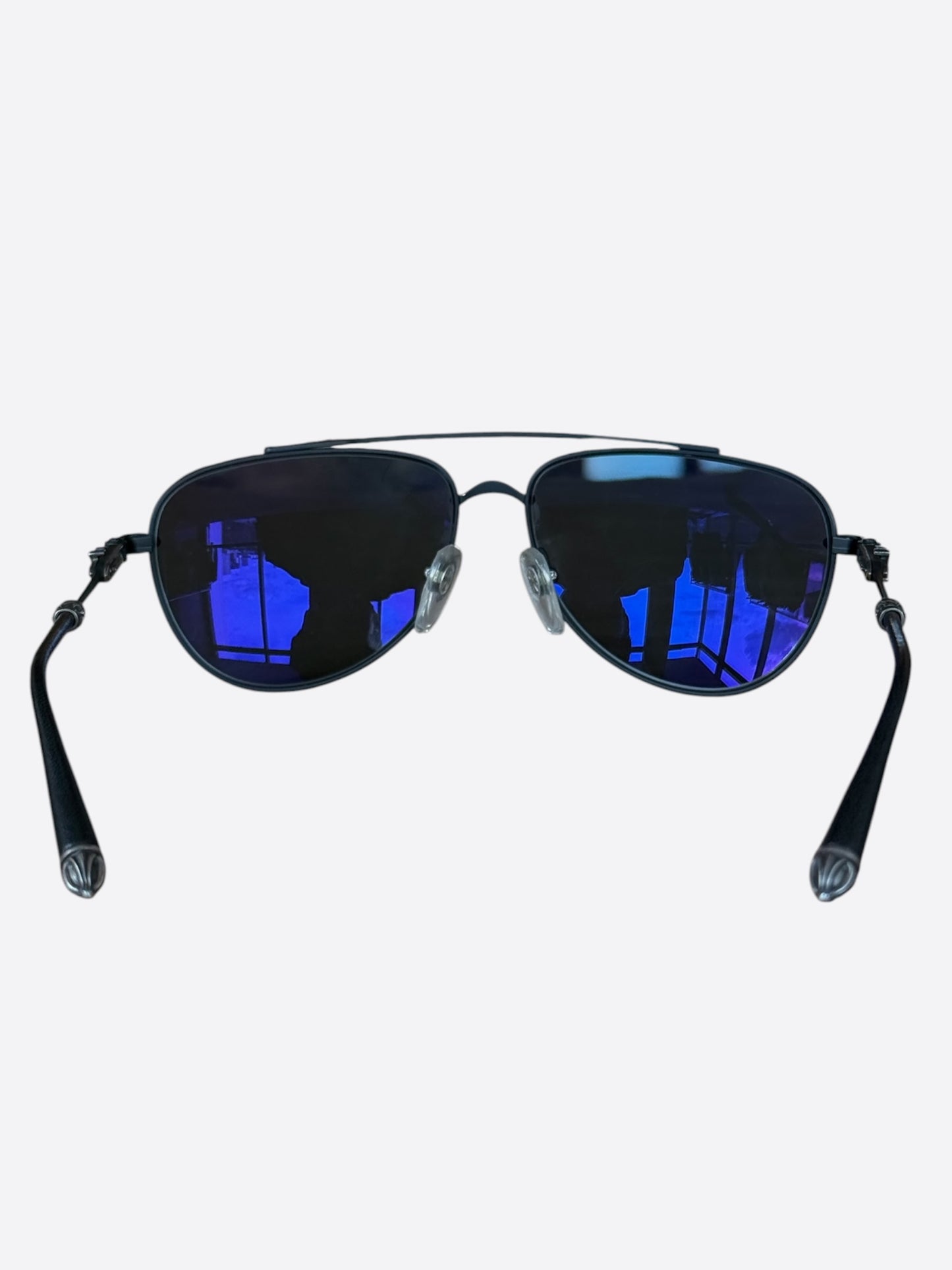 Chrome Hearts Black & Silver Slam Sunglasses