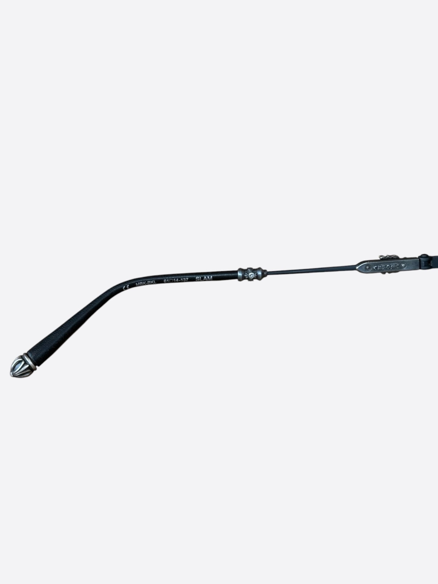Chrome Hearts Black & Silver Slam Sunglasses