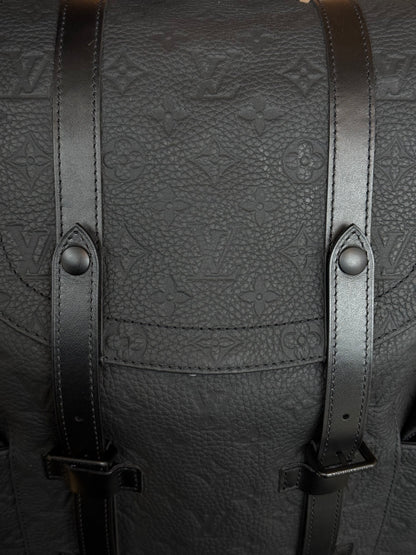 Louis Vuitton Black Taurillon Monogram Christopher Backpack