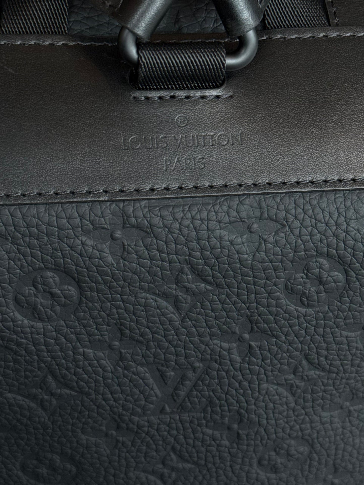 Louis Vuitton Black Taurillon Monogram Christopher Backpack
