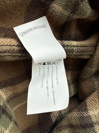 Chrome Hearts Brown Plaid Flannel Jacket