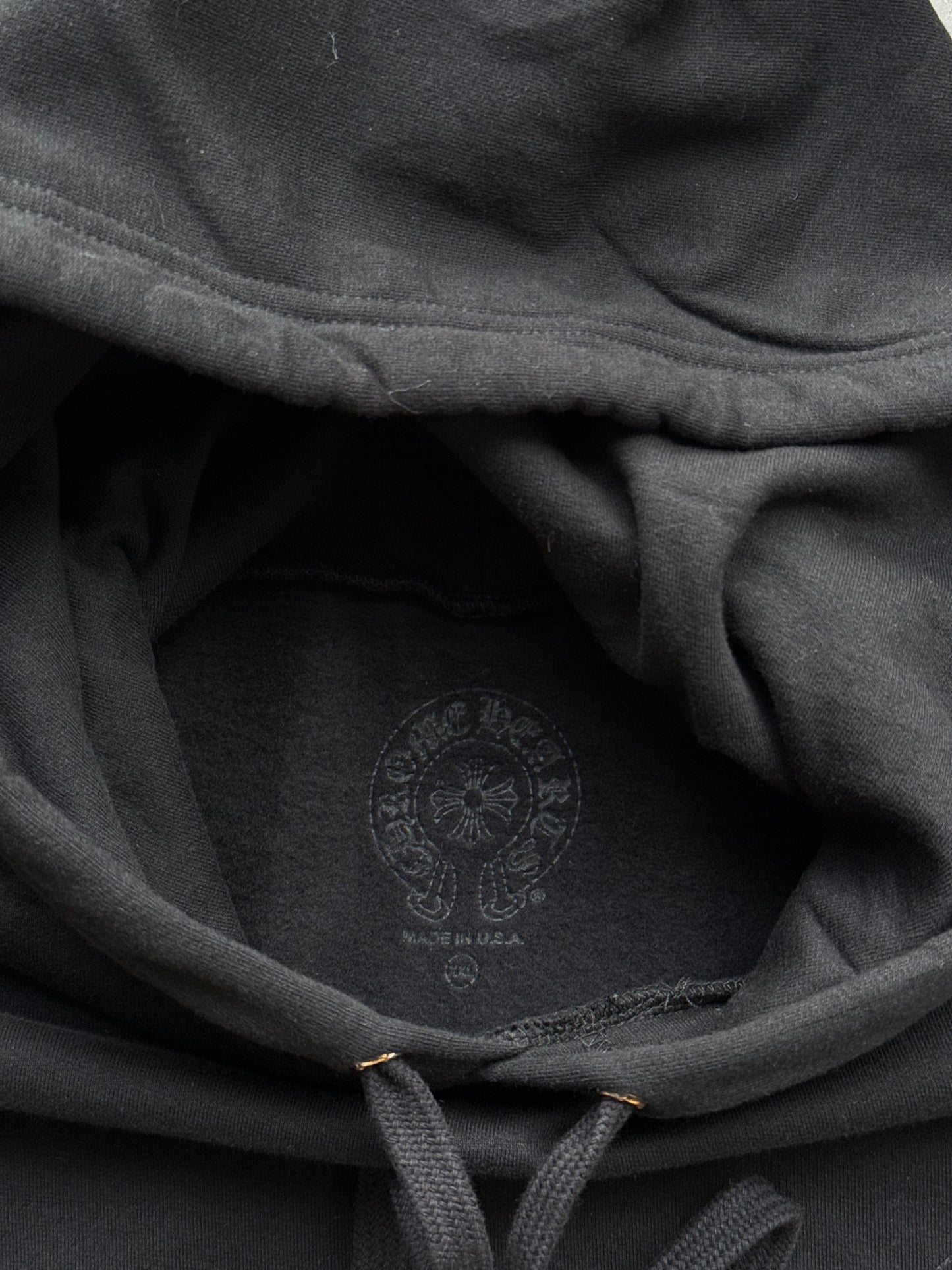 Chrome Hearts Black Floral Logo Hoodie