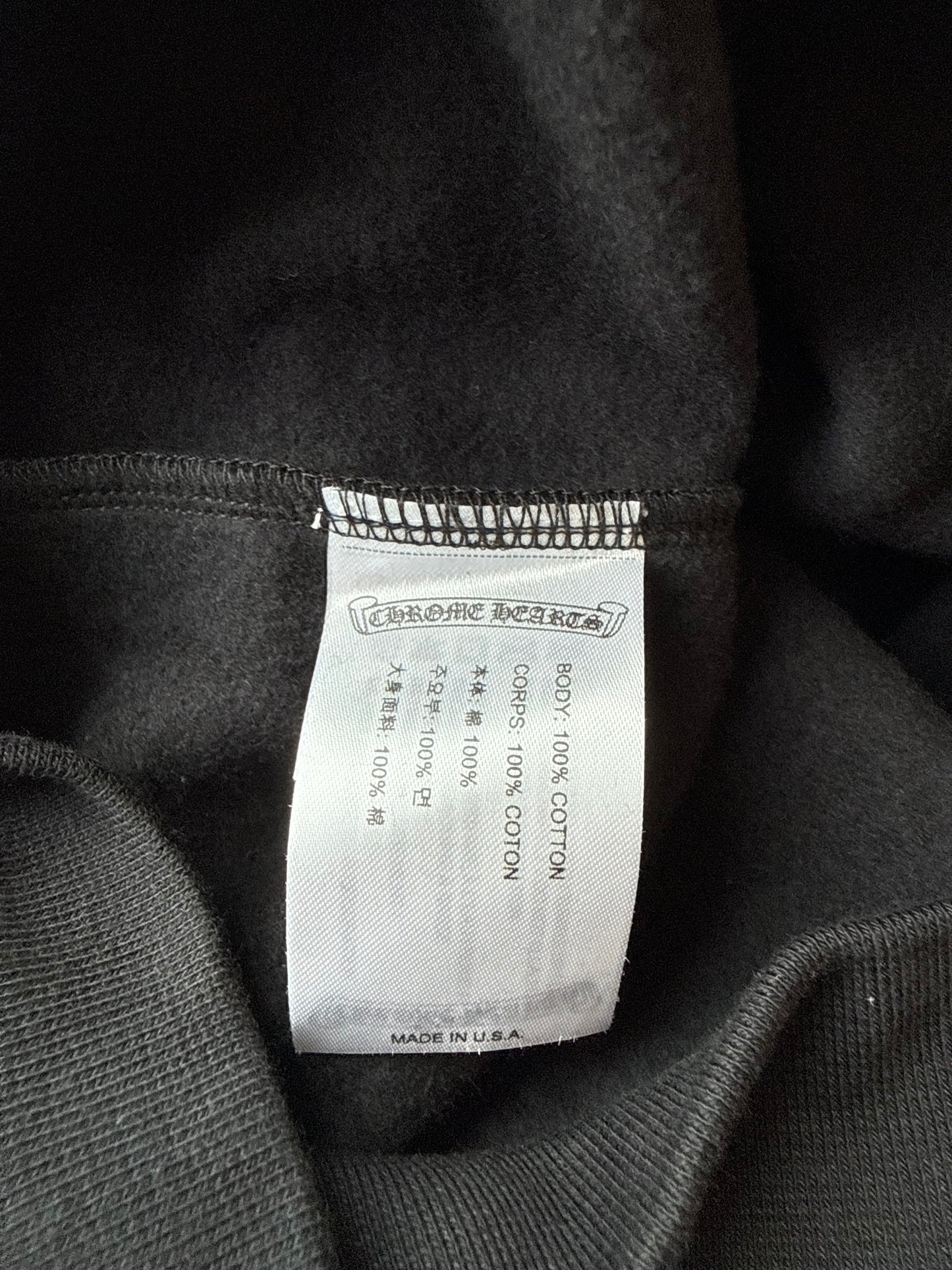 Chrome Hearts Black Floral Logo Hoodie