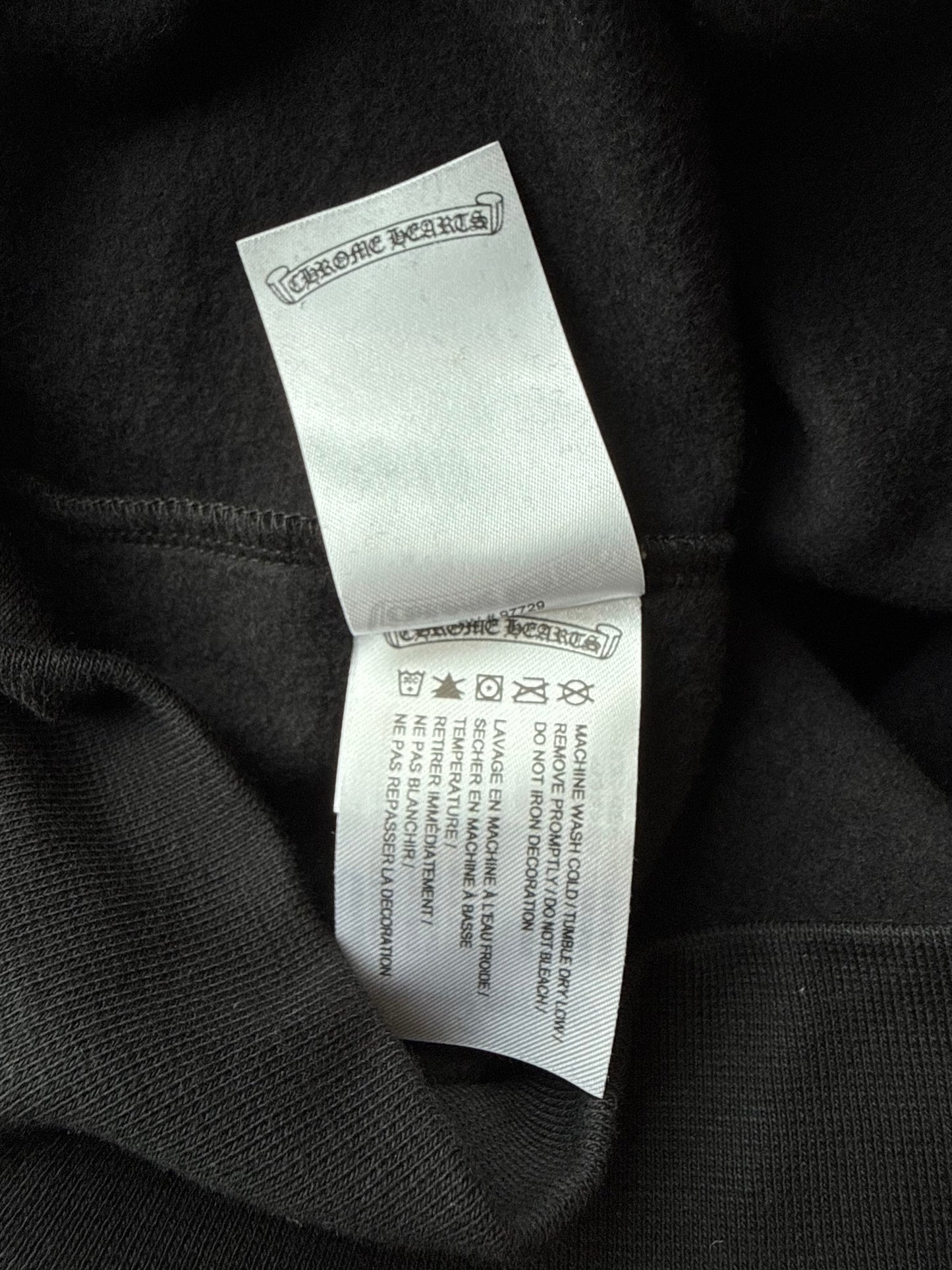 Chrome Hearts Black Floral Logo Hoodie