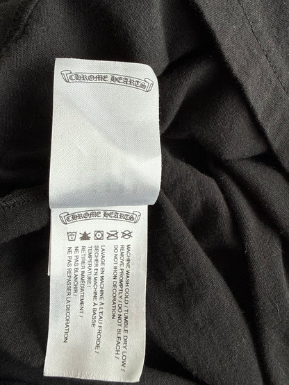 Chrome Hearts Black & White Scroll Logo Longsleeve T-Shirt