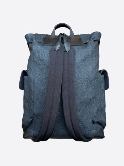 Louis Vuitton Black Taurillon Monogram Christopher Backpack